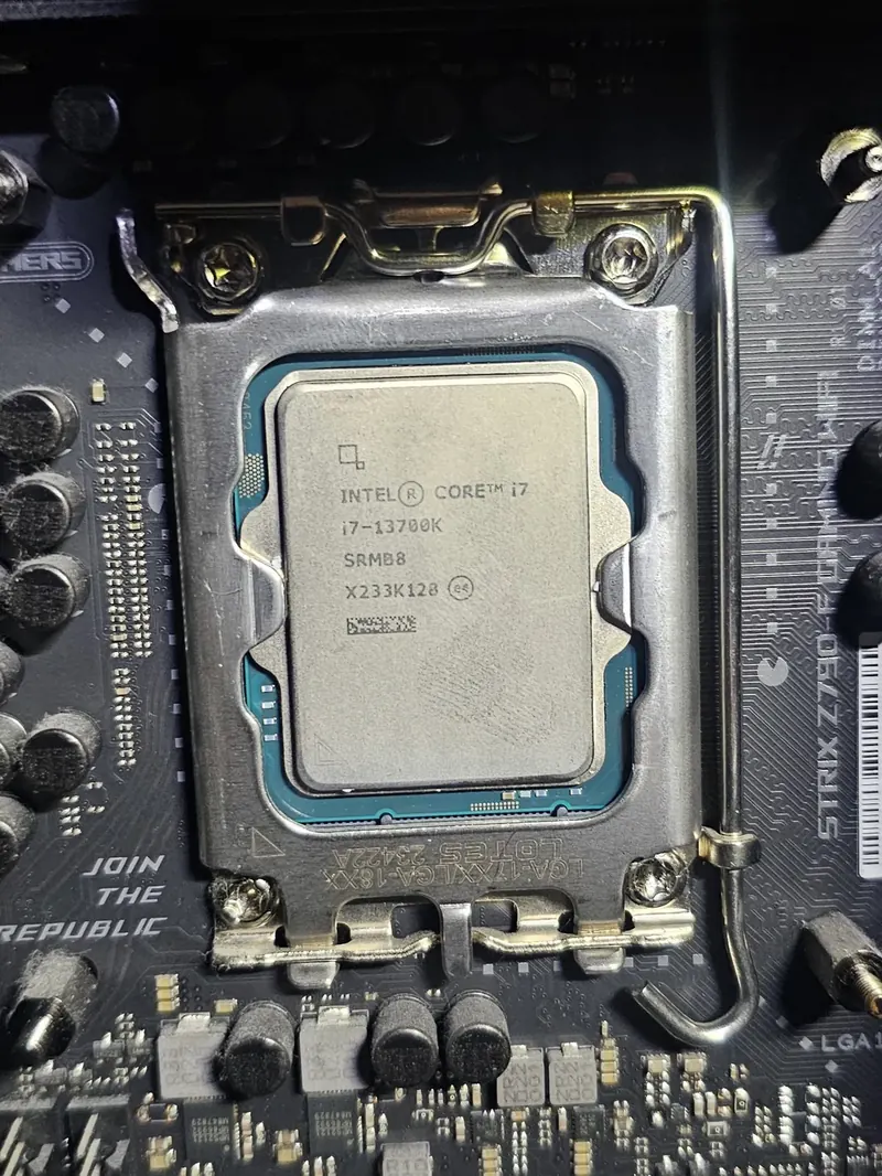 Before - CPU Contact Frame + New Thermal Compound