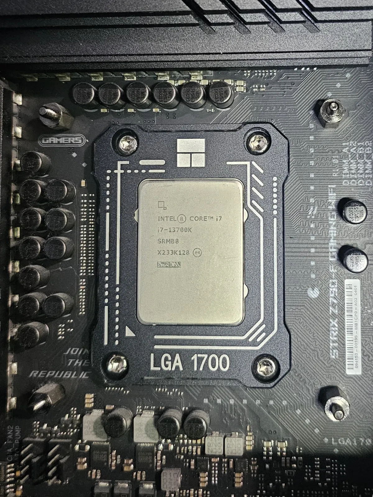 After - CPU Contact Frame + New Thermal Compound