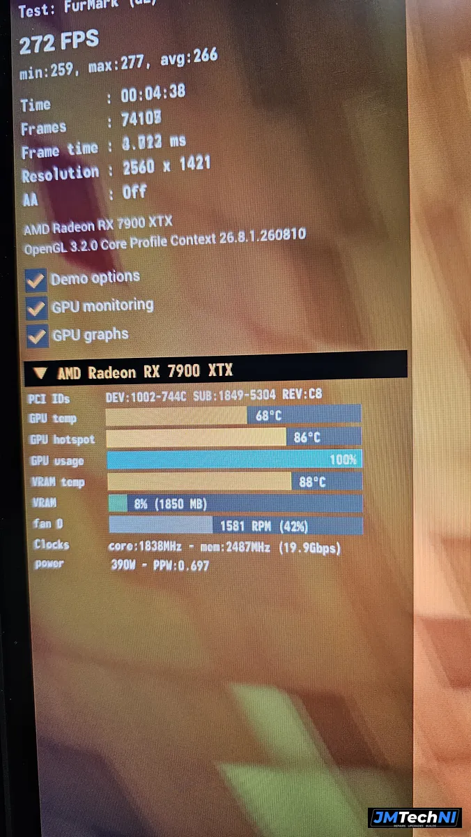 After - RX 7900 XTX PTM7950 Upgrade