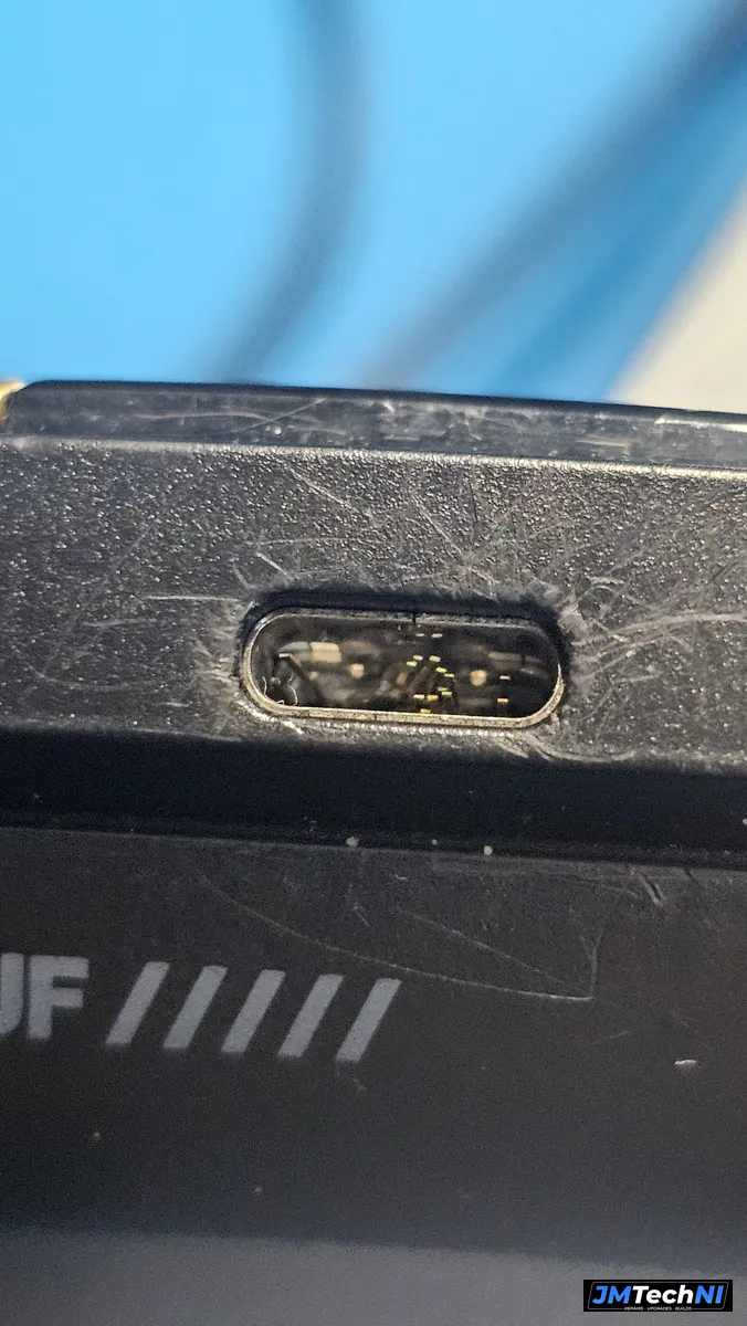 Worn USB-C port